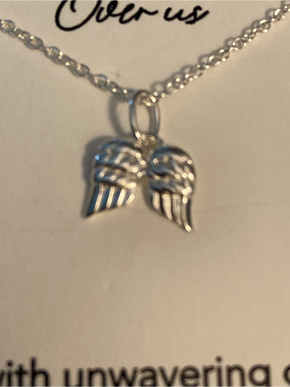 Angel Wings sterling silver necklace, NWT